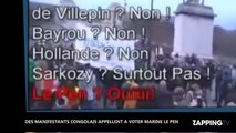 Présidentielle 2017 : Des manifestants congolais appellent à voter Marine Le Pen (Vidéo)