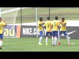 Confira os gols do amistoso entre Brasil 5 x 2 Uruguai Sub-17
