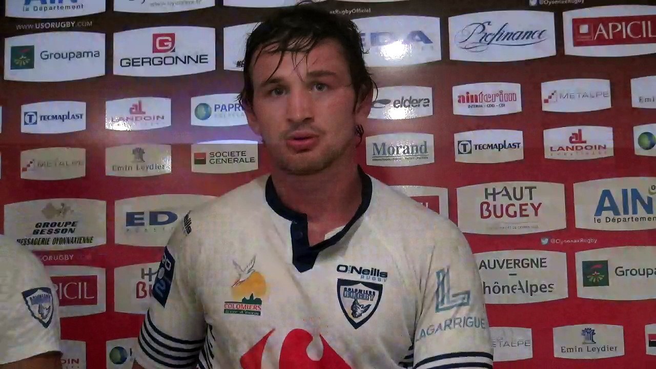 Rugby Pro D2 - Aurélien Beco et Thomas Ramos après Oyonnax - Colomiers