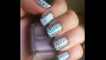 Tribal Print Nail Art designs  Best Ever Nail Art designs tutotrial