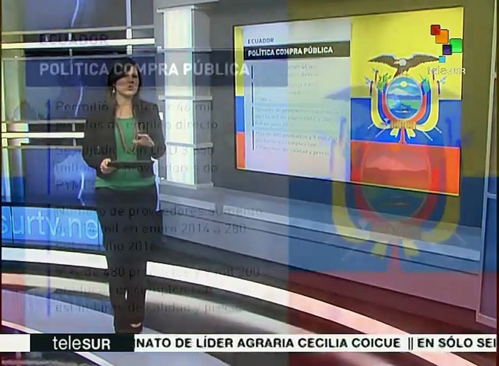 Gobierno ecuatoriano impulsa su política de compra pública