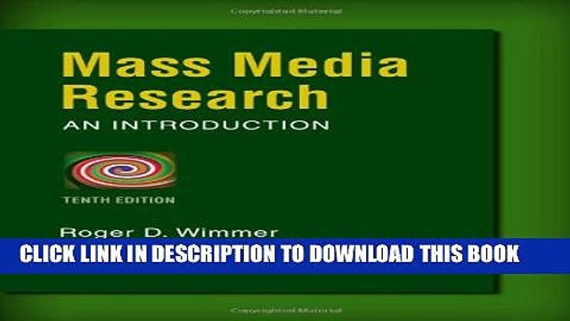 [PDF] Mass Media Research: An Introduction Full Online