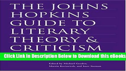 [Download] The Johns Hopkins Guide to Literary Theory and Criticism Online Books