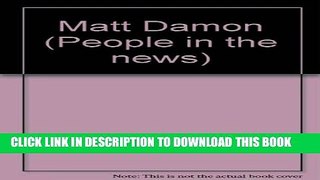 [PDF] People in the News - Matt Damon Full Online