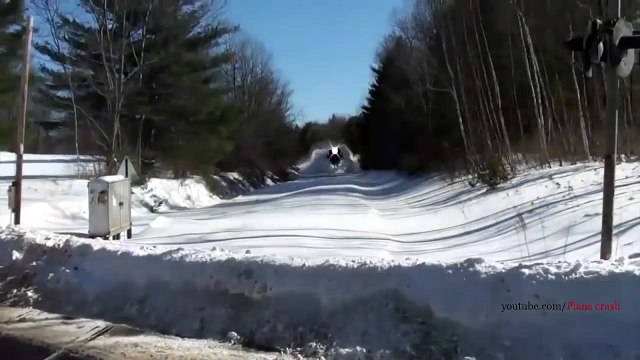 Awesome Powerful Train plow through snow railway tracks