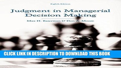 [PDF] Judgment in Managerial Decision Making Popular Online