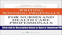 [Get] Writing Winning Proposals for Nurses and Health Care Professionals Free Online