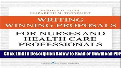 [Get] Writing Winning Proposals for Nurses and Health Care Professionals Free Online