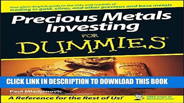[PDF] Precious Metals Investing For Dummies Full Online