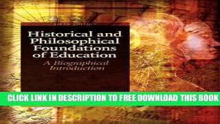 Collection Book Historical and Philosophical Foundations of Education: A Biographical Introduction
