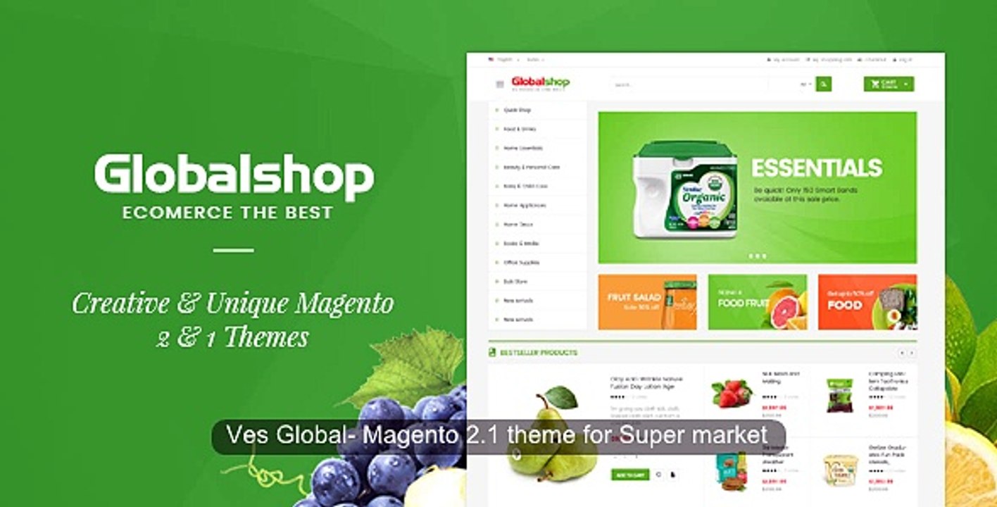 Ves Global-Best Magento 2theme for Supermarket and Food theme