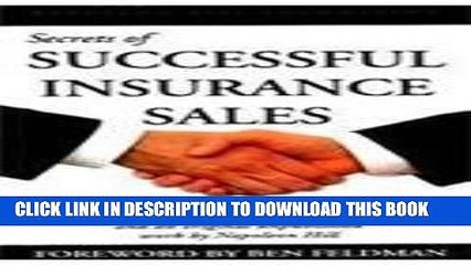 [PDF] Secrets of Successful Insurance Sales Full Online