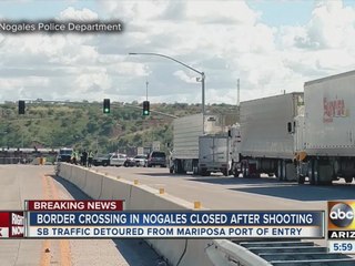 Driver tried to flee to Mexico before border officials opened fire
