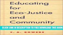 Collection Book Educating for Eco-Justice and Community