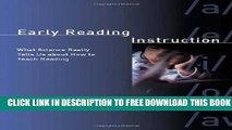 Collection Book Early Reading Instruction: What Science Really Tells Us about How to Teach Reading