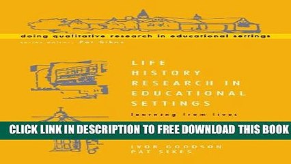 New Book Life History Research in Educational Settings