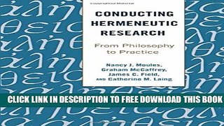 New Book Conducting Hermeneutic Research: From Philosophy to Practice
