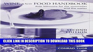[PDF] Wine   Food Handbook: Aide Memoire for the Sommelier   the Waiter Popular Colection