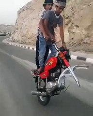 Single Wheel Bike Riding