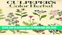 New Book Culpeper s Color Herbal