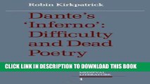[PDF] Dante s Inferno: Difficulty and Dead Poetry (Cambridge Studies in Medieval Literature) Full