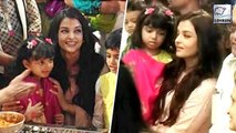 Aishwarya Rai Bachchan Visits GSB Ganpati With Her Daughter