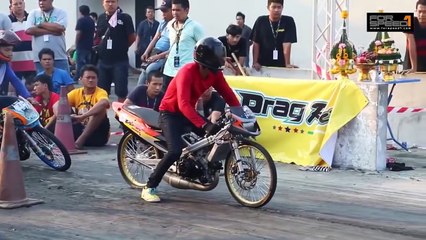 NGO STREET DRAG BIKE PARTY 2016 - Honda Nova Dash 125cc Thailand