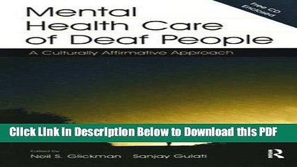 [Read] Mental Health Care of Deaf People: A Culturally Affirmative Approach Full Online