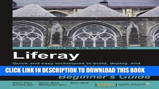 [Read PDF] Liferay Beginner s Guide Download Free