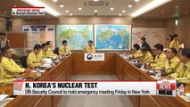 UN Security Council to hold emergency meeting on N. Korea's nuclear test Friday