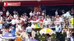 The atmosphere in the stands Audience Catalunya Motogp Spain in 2016, when Valentino Rossi Champion