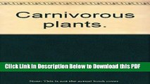 [PDF] Carnivorous Plants Ebook Free