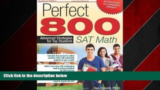Online eBook Perfect 800: SAT Math (Updated ed.): Advanced Strategies for Top Students