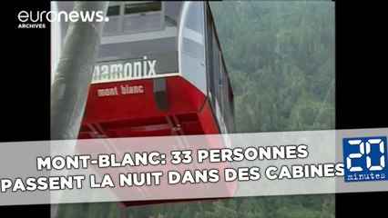Plus de 30 naufragés passent la nuit dans des télécabines du Mont-Blanc