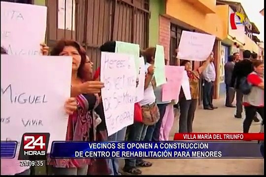 VMT: vecinos se oponen a construcción de centro de reclusión para menores