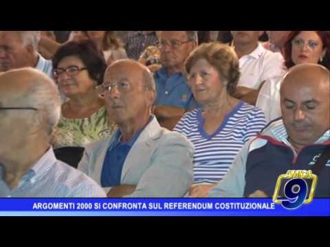 Barletta | Argomenti 2000 si confronta sul Referendum Costituzionale