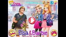 Disney Princess Frozen Games for Kids 2016 - Barbie and Elsa Blind Date Game -