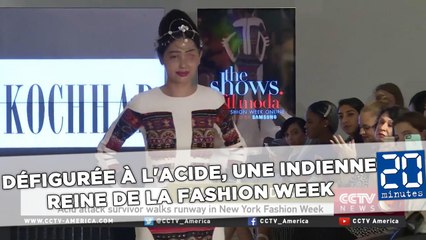 Défigurée à l'acide, une jeune Indienne reine de la Fashion Week