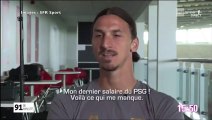 Zlatan Ibrahimovic fait une déclaration insultante contre le PSG dans une interview