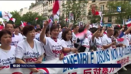 À Paris, la communauté chinoise défile contre le racisme