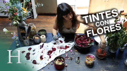 Tintes con flores