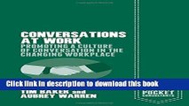 Read Conversations at Work: Promoting a Culture of Conversation in the Changing Workplace