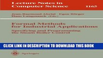 [PDF] Formal Methods for Industrial Applications: Specifying and Programming the Steam Boiler