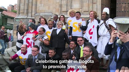 Colombian celebrities campaign for 'yes' vote on peace deal