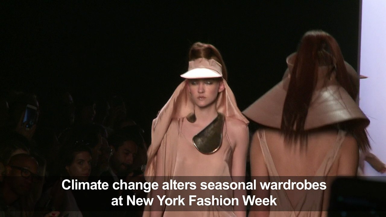 Climate change alters wardrobes at New York Fashion Week