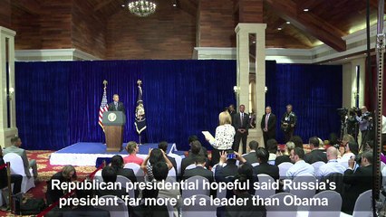 Obama says Trump not qualified to be president