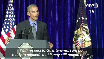 Obama 'not ready to concede' Guantanamo will stay open