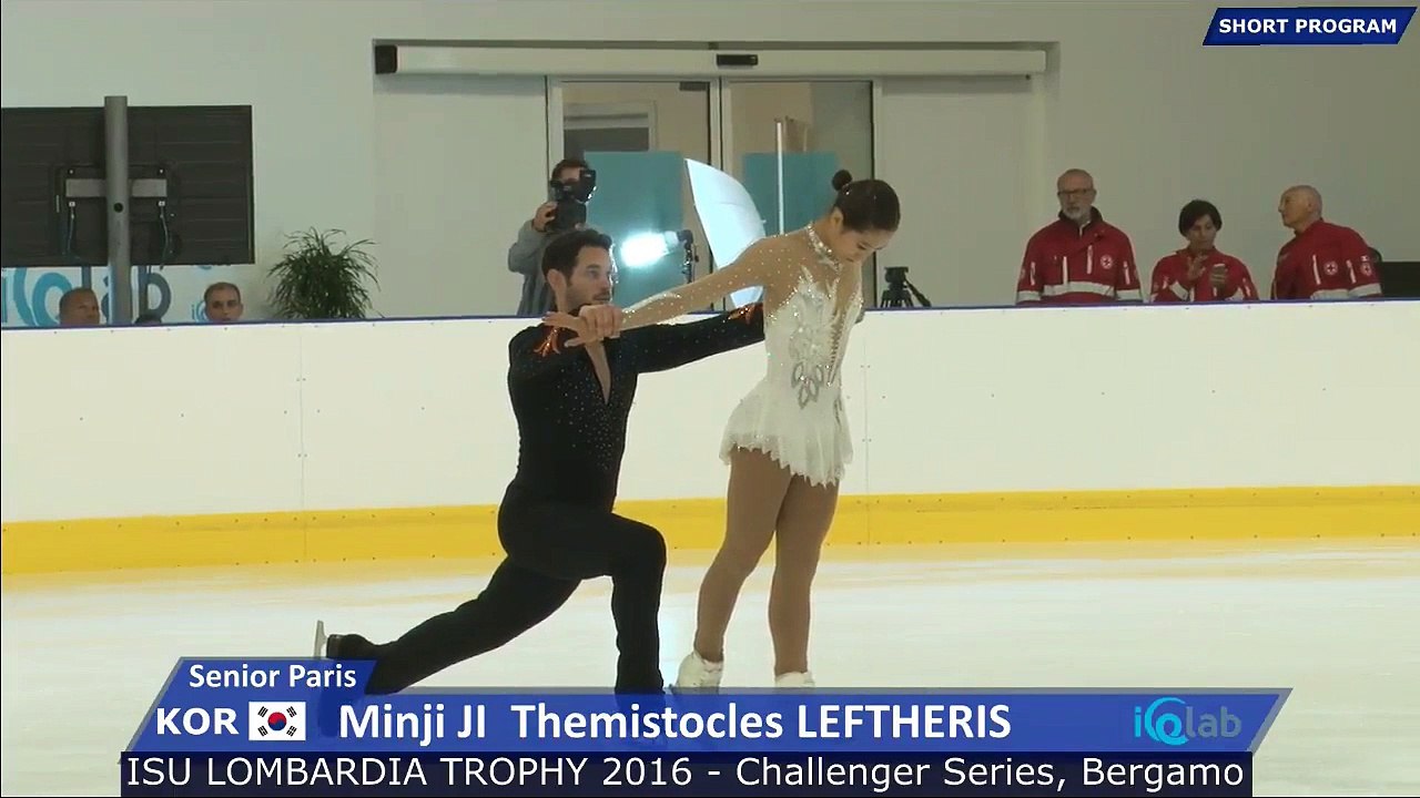 2016 Lombardia Trophy Senior Pairs 지민지 & 레프테리스 Minji JI & Themistocles LEFTHERIS SP