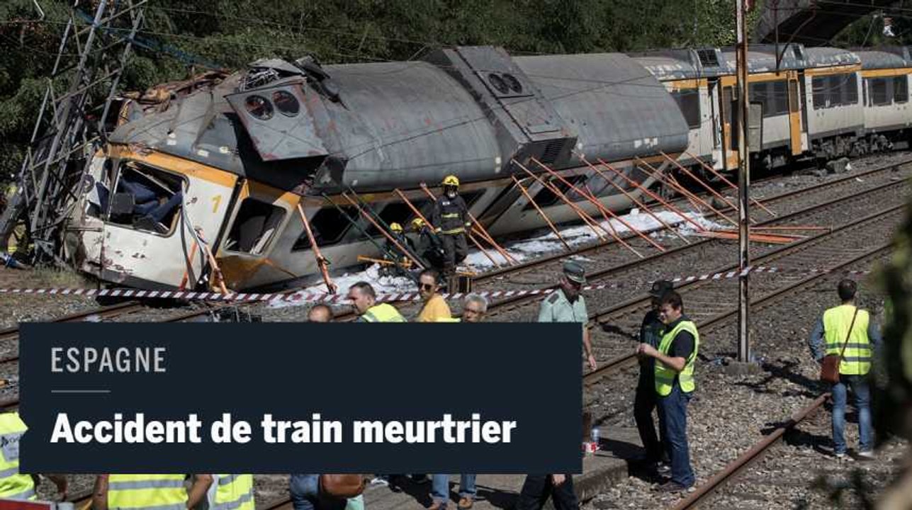 Accident de train meurtrier en Espagne