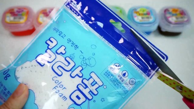 Colors Foam,Clay Slime Slime Rainbow Jelly Monster Creative Videos For Children